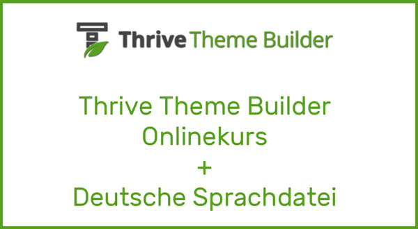 thrive theme builder onlinekurs